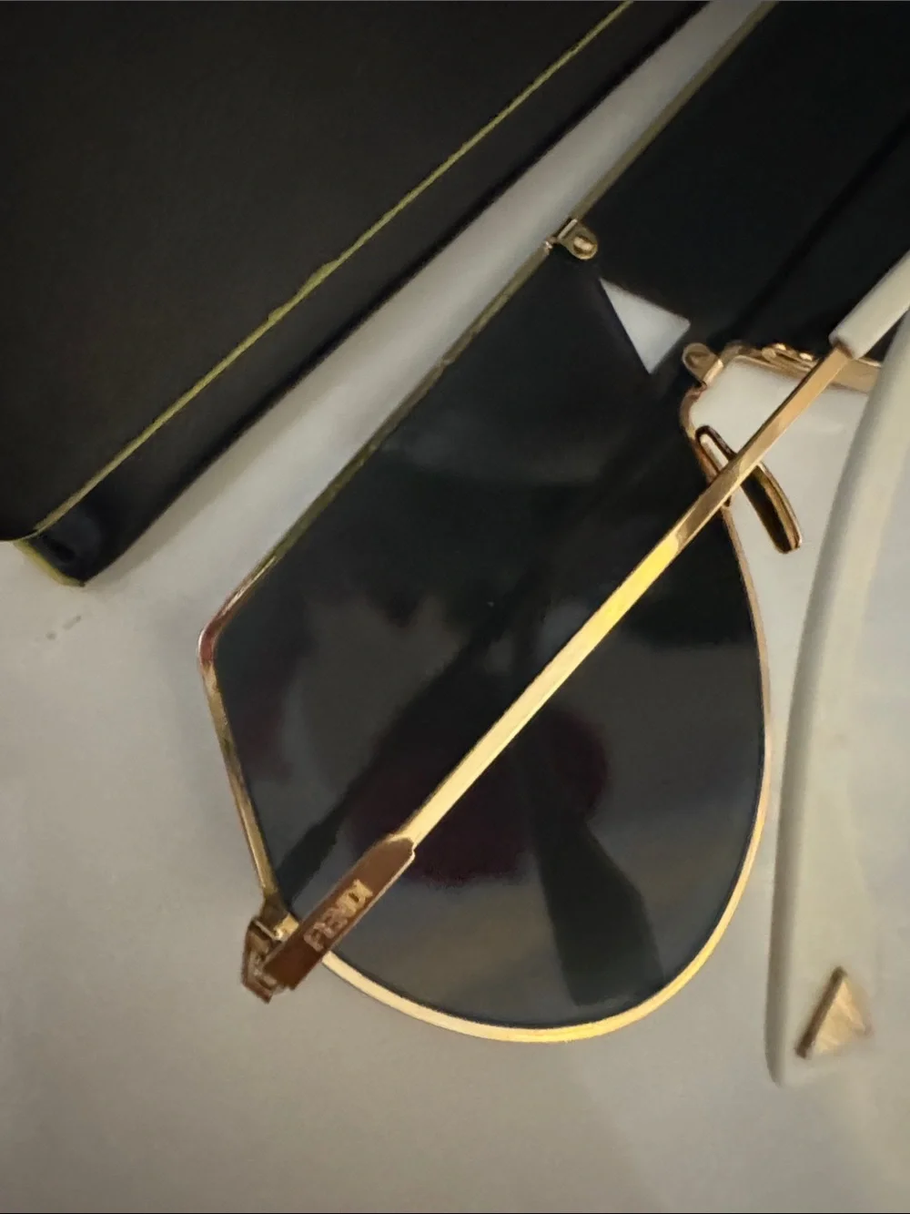 Fendi Oversized Shield Sunglasses - Rose Gold Mirror